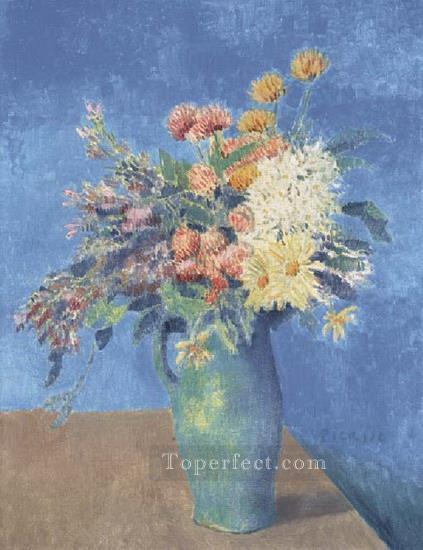 Vase flowers 1904 impressionism Pablo Picasso Oil Paintings